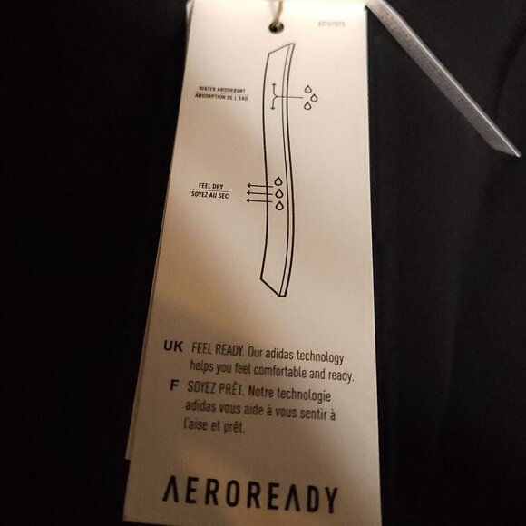 Adidas New Black Optime Aeroready 7/8 Leggings Small - Picture 10 of 11